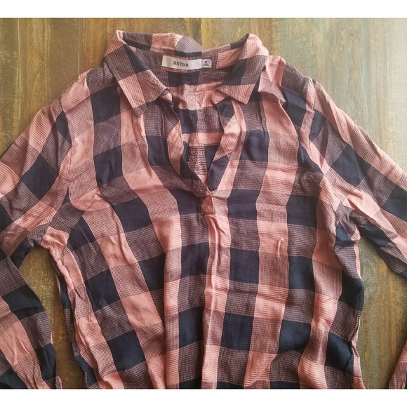 Oversized Plaid Tunic - Picture 4 of 4